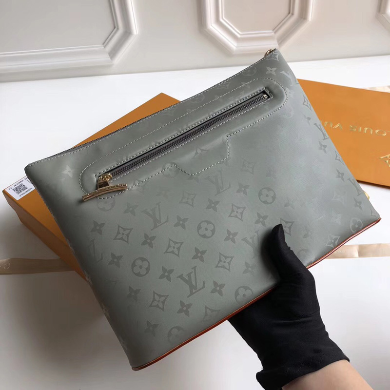 M63240 LV Pochette Cosmos 手袋 Monogram Titanium灰色帆布 LV手包