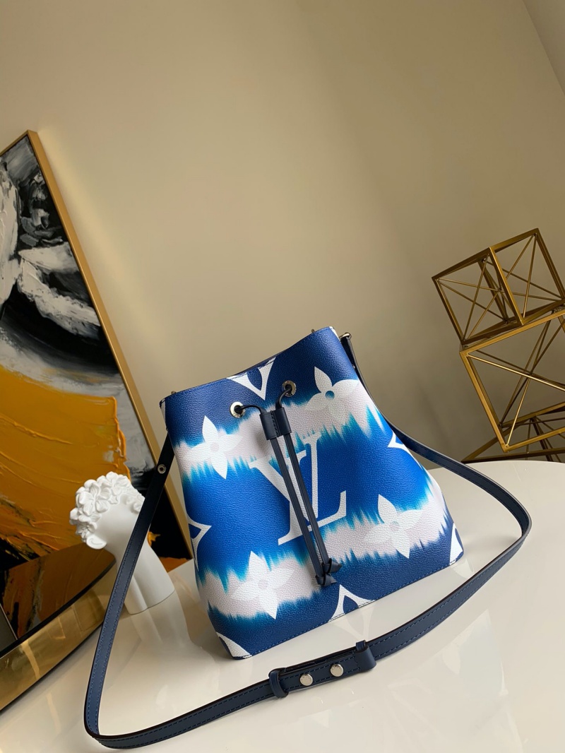 M45126 LV NEONOE 中號手袋 日本絞染工藝女包 藍色