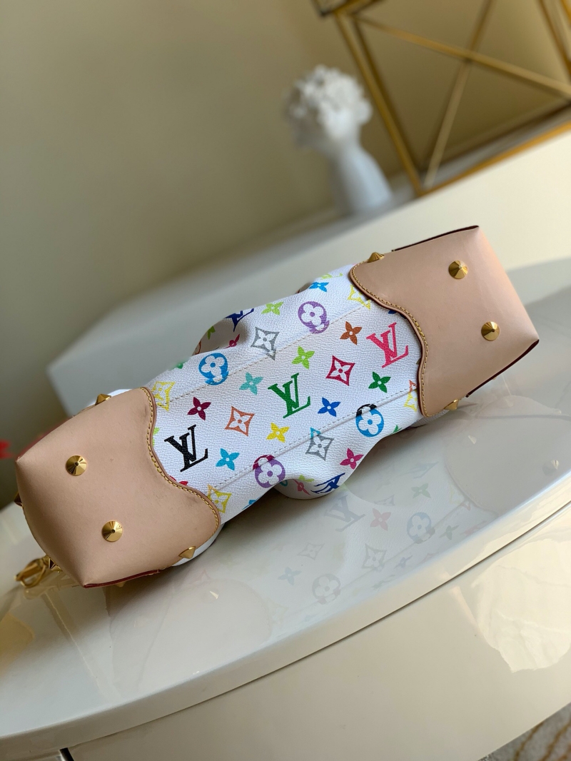 M40255 LV Monogram Multicolore系列JUDY MM手拎單肩包 白彩中號