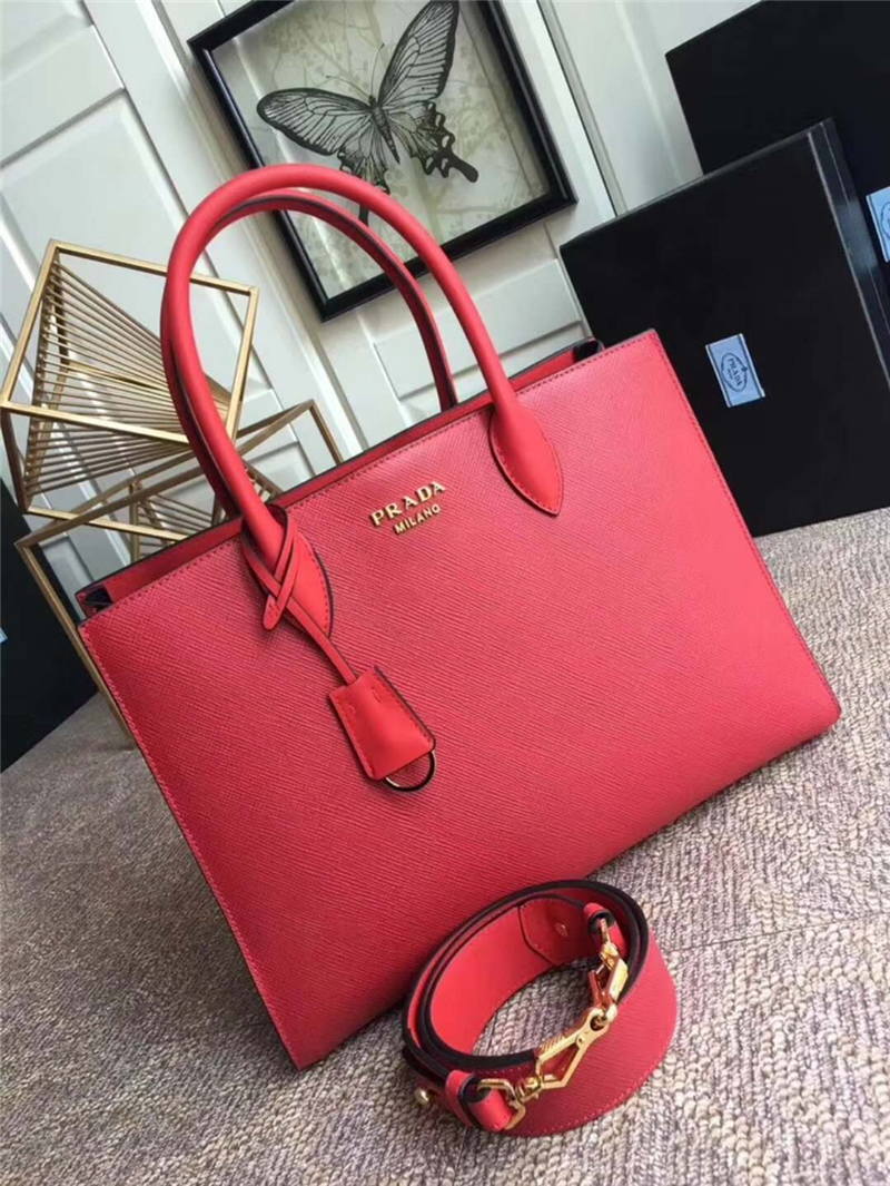 1BA153 Prada�����_ ���¿� ��ʮ��ţƤ Ůʿ����� �tɫ