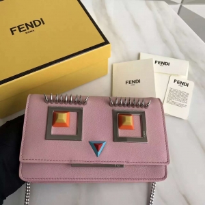 2346  Fendi 2017�¿�  ROUND EYES���} ���� ����СţƤ 朗l��б���  ��ɫ