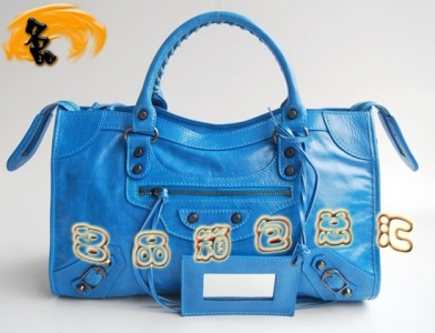084332 �������ҙC܇�� ���������M��ţƤ�μ�� Balenciaga����� Ů�� �{ɫ