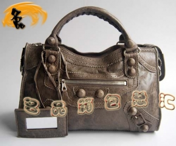 084832 1:1Ʒ�|(zh��) Balenciaga�C܇�� Ůʿ�μ�� ����������Ƥ��߅Ƥ������ �y��ɫ