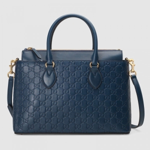 409534 Gucci Signaturex ��ܛƤ�|(zh��) ����ُ��� ���ذ� �{(l��n)ɫ