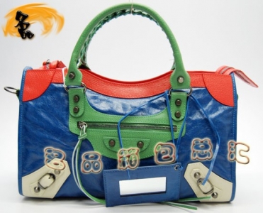 084332 Balenciaga�μ�� �������ҙC(j��)܇�� �M(j��n)��ţƤ��(j��ng)��r(sh��)��Ů�� ���{(l��n)ɫ