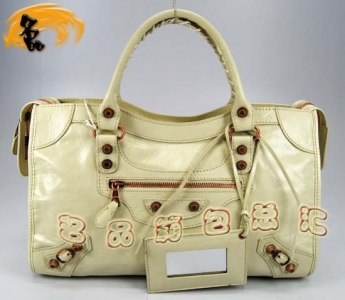 084332C  Balenciaga�μ�� ������������� �M��ţƤ����r��Ů�� �C܇�� �װ�ɫ
