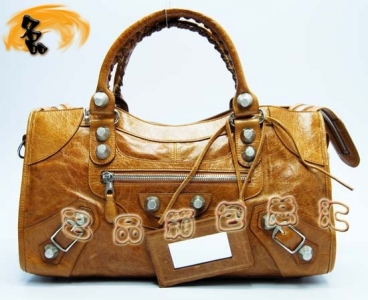 173082A  Balenciaga�C܇�� �������҆μ�� �M��ţƤ��(j��ng)��Ů�� ����� �ɫ