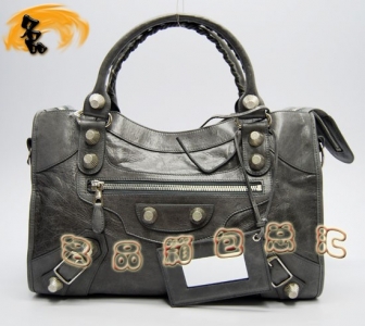 173084A  Balenciaga����� �������҆μ�� �M��ţƤ��(j��ng)��r��Ů�� �C܇�� ���y��ɫ