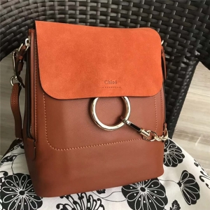 Chloe ������ Faye backpack ţƤ��ĥɰƤ �A�h(hu��n)朗l ��̖�p��� ��ɫ