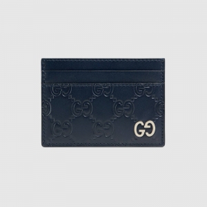 473927 Gucci��Ƭ�A ���Y��ʿ�̿�� Gucci�r�����e�а� SignatureƤ��  ���{ɫ