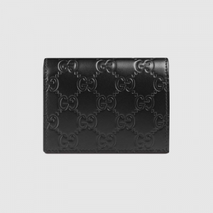 410120 Gucci Signatureϵ�� �ቺƤ�� ��Ƭ�A ��ɫ