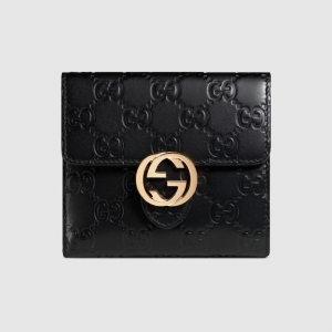 369676 Gucci��־ Gucci Signatureϵ�� ��ʽ���w �̿�Ƥ�A ��ɫ