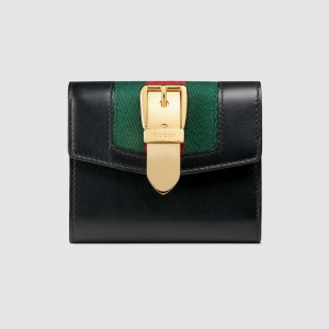 476081 GUCCI Sylvie ϵ�� Ƥ�� �t�G��������ƴƤ ����Ƥ�A ��ɫ