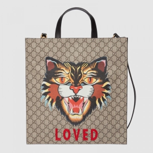 450950 GUCCI ���Y ���(ch��ng)؈ӡ�� GG Supreme�߼�(j��)���췫�� ُ��� ��ľɫ