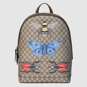 419584 GUCCI ���Y ���xӡ�� GG Supreme �߼����췫�� �p��� ��ľɫ