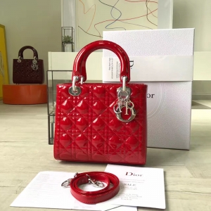 Dior�ϊW Lady Dior ��������� ���С̖ �tɫ��Ƥ �yɫ���