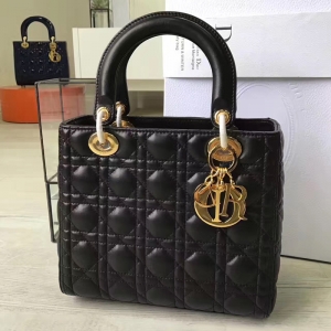 Dior�ϊW Lady Dior ��������� ��� ��ɫ��Ƥ �� С̖