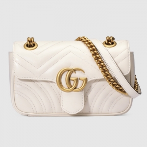 446744 Gucci���Y�پWŮ�� GG Marmont �W�p�����ִ� ��ɫ