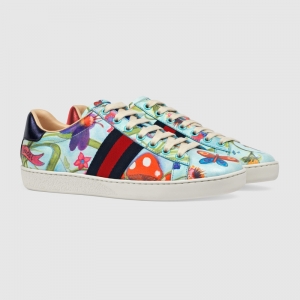 486792 GUCCI Aceϵ�� Unskilled Worker ���L����ӡ�� �\(y��n)��(d��ng)Ь �\�{(l��n)ɫ