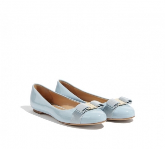685242 Ferragamo�Ƹ���Ľ VARINA ��Ƥ ������ƽ��Ь ���{(l��n)ɫ