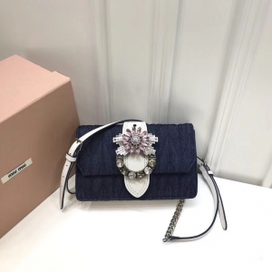 5BH077 MIUMIU��(zhu��n)���¿� ţ�в� ��ʯ���� ���wб��С�� �{(l��n)ƴ��