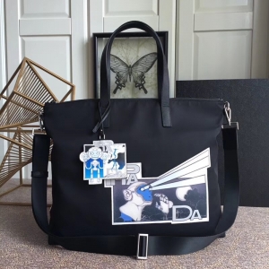 2VG024 Prada�����_(d��)�а� Ƥ���p�ֱ� �N���D�� ��������� ��ɫ