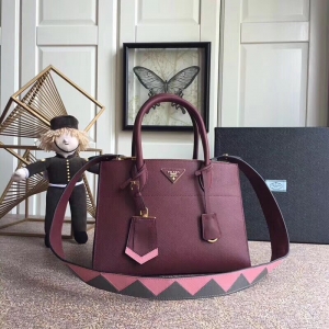 1BA102 Prada�����_ ���¿� ƴɫţƤ Ůʿ����� ���t