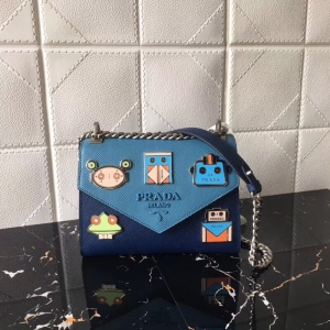 1BD127 Prada�����_ Monochrome ʮ�ּyţƤ �ŷ�朗l�� ���{�����{ɫ