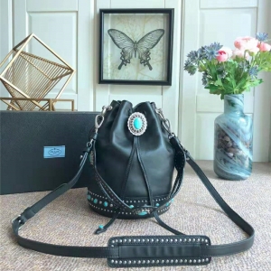 lBE011 PradaŮ�� �����_(d��)�μ�� �{(l��n)��ʯ�b� Prada���KˮͰ�� ��ɫ