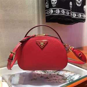 1BH123 PradaŮ�� Prada����� ʮ�ּyţƤ ������ �����_(d��)������ �tɫ