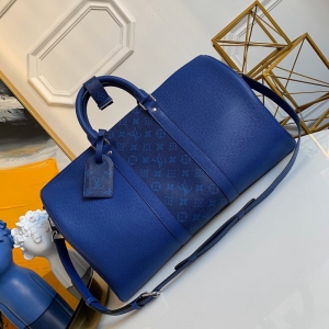 M30235 LV KEEPALL 45���д�����玧�� LV Taiga Ƥ�����д� �{ɫ
