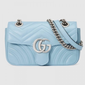 446744 Gucci���YŮ�� GG Marmontϵ�������ִ� �{(l��n)ɫ