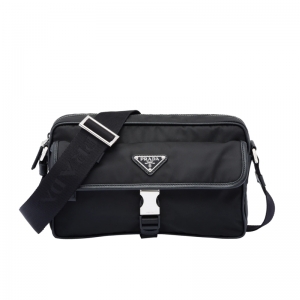 2VH074 Prada�����_������ Saffiano Ƥ��μ�б��� ��ɫ