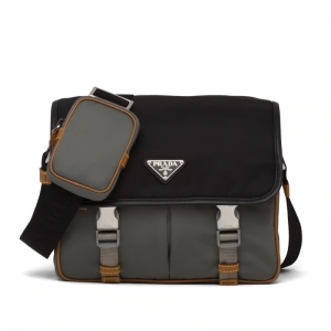 2VD769 Prada�����_������ Saffiano Ƥ��б����]��� ƴɫ
