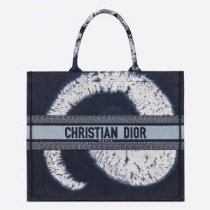 M1286 Dior Book Tote ��̖(h��o)�ִ� �{(l��n)ɫ��ɫTie Dior ���C