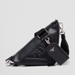 1BH190 �����_Prada Triangle Ƥ�����ǰ� PradaŮ�� ��ɫ