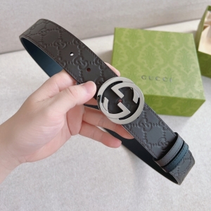 411924 Gucci����ʽ�pG���� SignatureƤ����ʿ���� �{ɫ