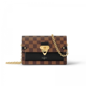 N60221 LV VAVIN 朗l�� Damier Ebene ������ţƤ����Ů�� ��ɫ
