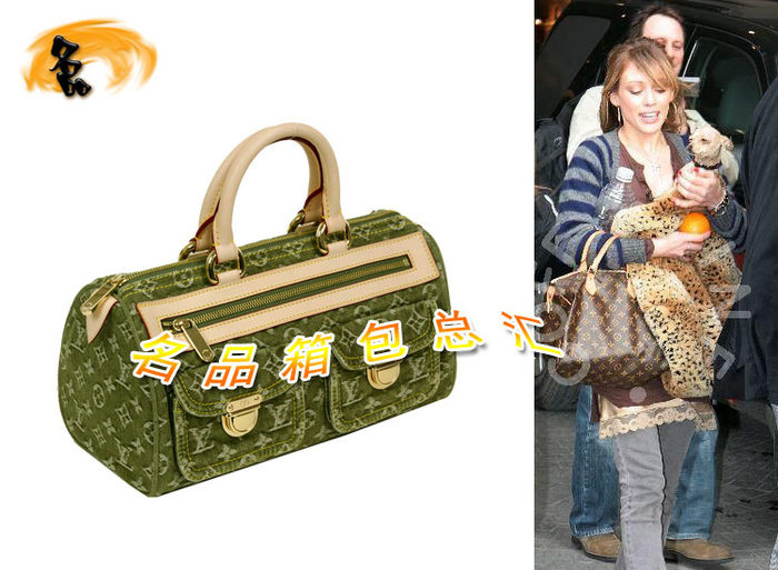 M95215 LV女包 LV牛仔包 棉麻老花 LV手提包 LV經典女包