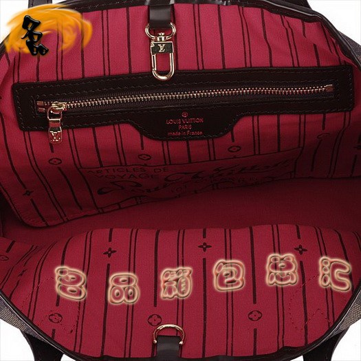 N51109 Louis Vuitton LV女款 LV手提包 LV經典棋盤格 LV女包 NEVERFULL系列