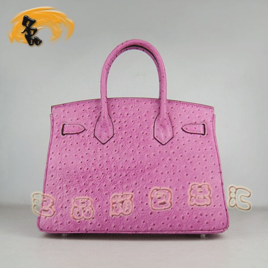 6088 Hermes最新款 愛(ài)馬仕 鴕鳥紋 時(shí)尚女士 手提包 Hermes女士 Birkin 鉑金包