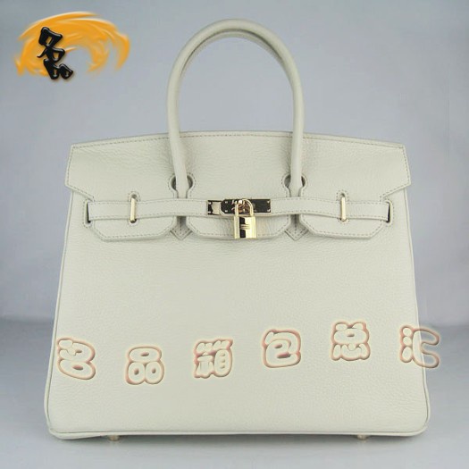 6089 Hermes 35 Birkin Hermes系列 鉑金包 Hermes荔枝紋 女士手提包