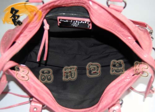 084932 BALENCIAGA熱賣新款 時尚女士手提包 巴黎世家刺繡系列 斜挎包 機車包