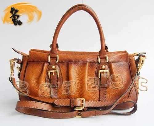80042 Prada 普拉達熱賣女包 Prada手提 手挽包 Prada斜挎包 淺啡色