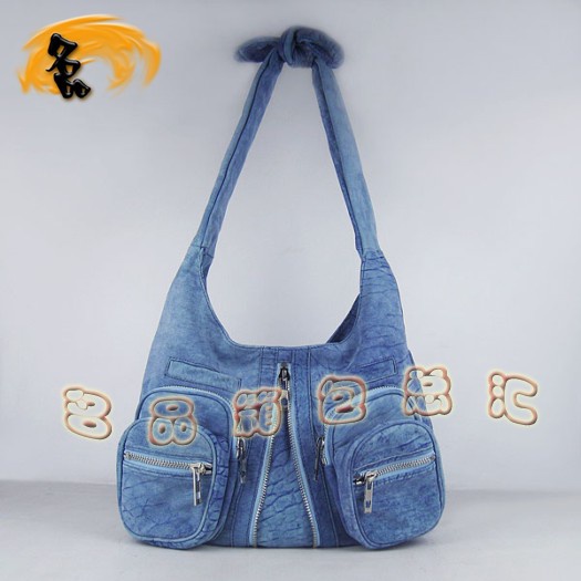 63470 Alexander Wang/亞利山大王 最新款 休閑女包 時(shí)尚女士單肩包 藍(lán)色