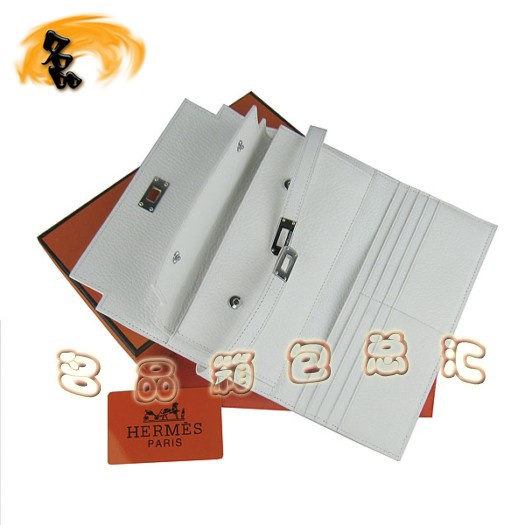 H009 Hermes經(jīng)典款 Kelly系列 荔枝紋女包 愛馬仕手拿包 Hermes錢包 白色