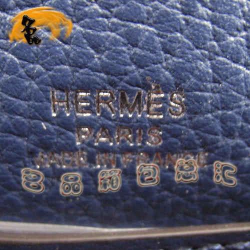 H008 Hermes 荔枝紋女包 Hermes經(jīng)典款 Kelly 凱莉包 手提包 晚宴包 深藍(lán)色