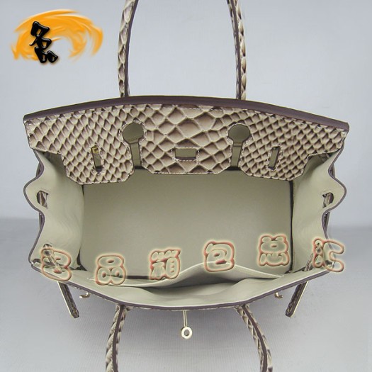 6088 Hermes Birkin 鉑金包 30cm 魚(yú)紋手提包 Hermes女包 灰色金扣