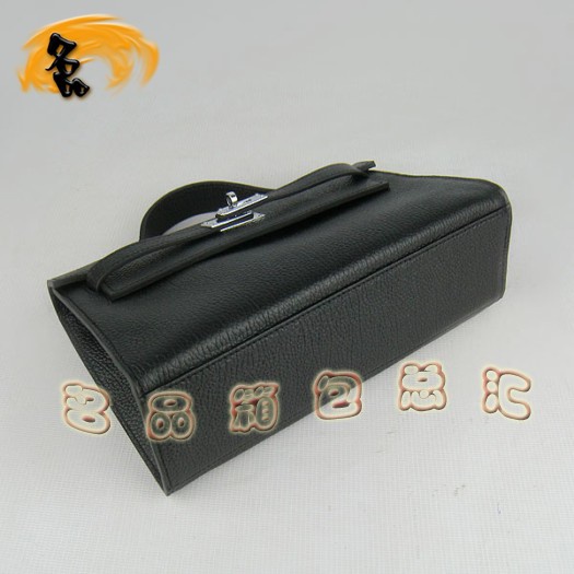 H008 愛馬仕專柜一比一品質(zhì) Hermes手提包 Hermes Kelly 牛頸紋女包 黑色
