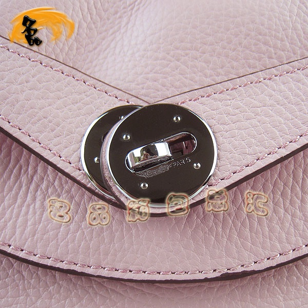 6208 Hermes Lindy系列 Hermes單肩包 女包 Hermes 手提包荔枝紋 粉色